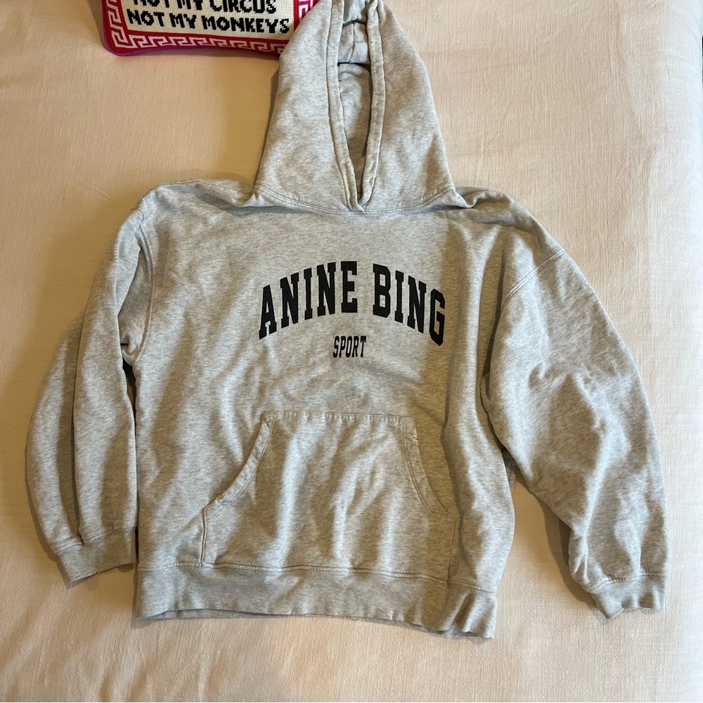 Anine Bing Sport Gray Hoodie size Small